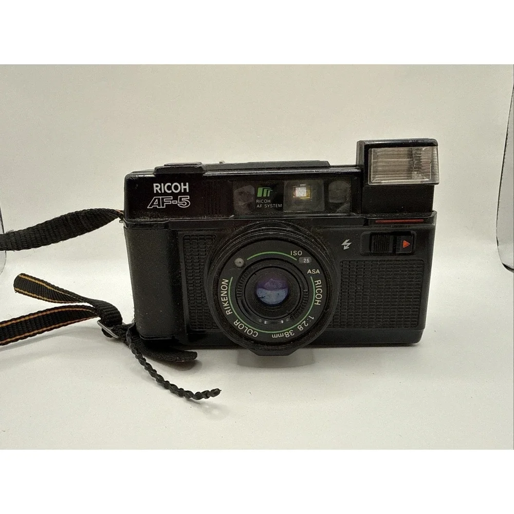 Ricoh AF-5 Vintage Film Camera w/ 38mm F2.8 Lens Point and Shoot - PARTS